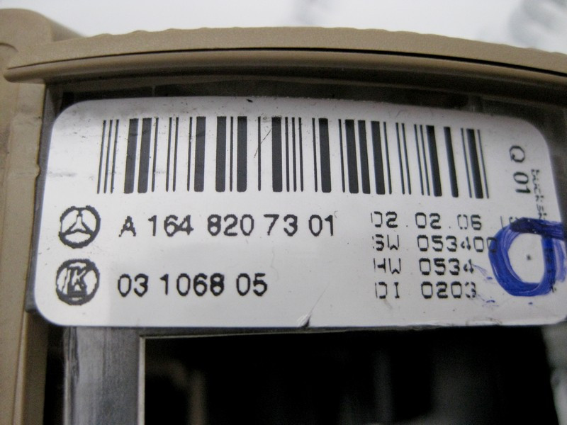 Mercedes-Benz  A1648207301 Плафон стельовий передній бежевий ML W164 GL X164 R-Class W251 Одесса - изображение 3