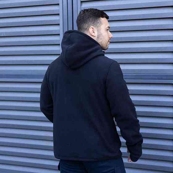 Толстовка мужская флисовая на молнии Pobedov Explorer синяя Киев