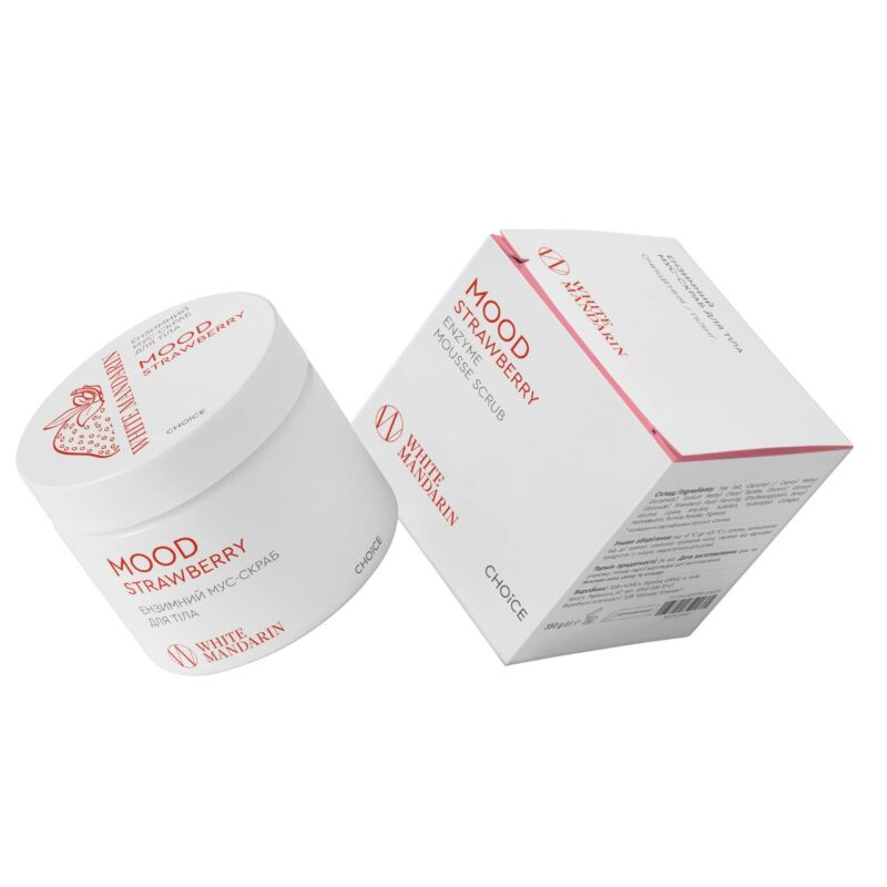 Ензимний мус-скраб для тіла Mood strawberry White Mandarin 350 г Київ - фото 2