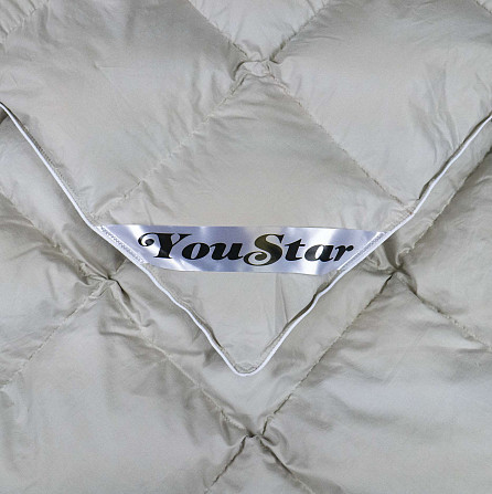 Ексклюзивна пухова Двоспальна ковдра преміум якості YouStar 100% гусячий пух, Сатин, розмір 175х205  Суми - фото 11