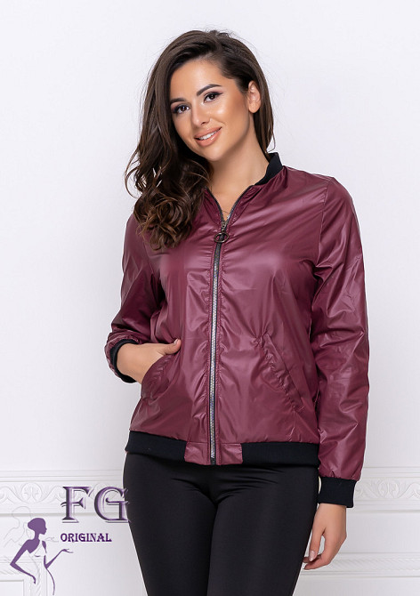 Жіноча вітровка "Ring" оптом | Розпродаж моделі 42-44, Бордовий Київ - фото 1