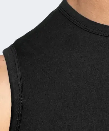 Мужская майка Atlantic хлопок BMV-047 M, Черный Киев