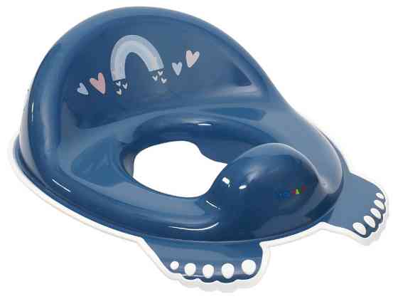 Накладка дитяча на сидіння унітазу антиковзка METEO navy Київ