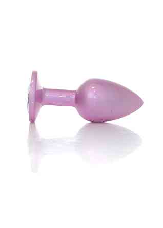 Анальна пробка B-Series Plug Jewellery Pearl Pink PLUG, металева, рожева, S Sex Aura Київ