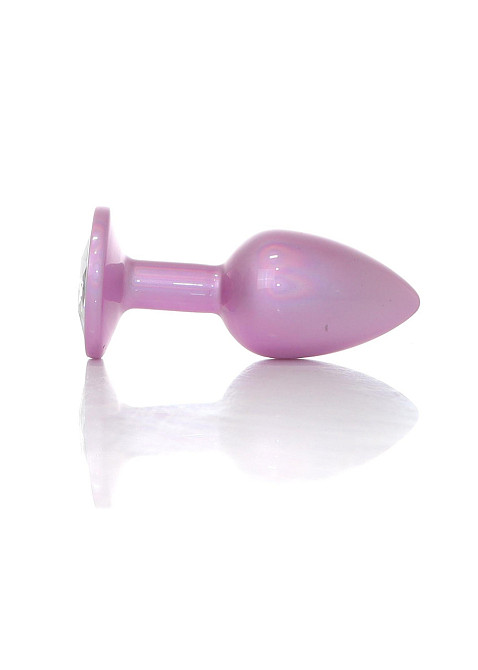 Анальна пробка B-Series Plug Jewellery Pearl Pink PLUG, металева, рожева, S Sex Aura Київ - фото 3
