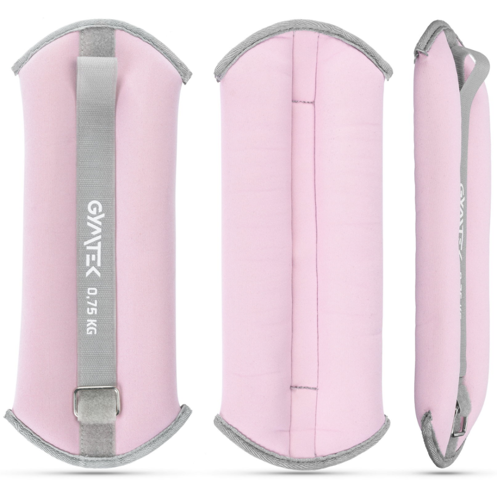 Утяжелители Gymtek для рук и ног 2 х 0,75кг розовый Киев - изображение 2