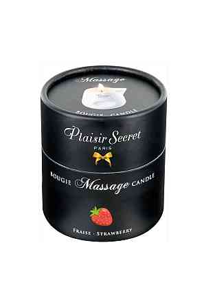 Ароматична масажна свічка Secret Pleasure STRAWBERRY 80ML Sex Aura Київ