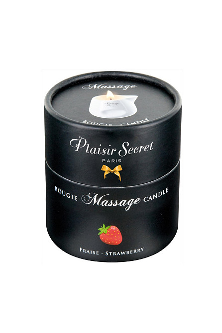 Ароматическая массажная свеча Secret Pleasure STRAWBERRY 80ML Sex Aura Киев - изображение 2