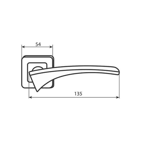 Ручка Como золото/мат черный  R ф/з RDA Киев