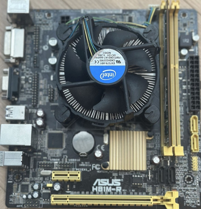 Комплект Материнская Плата ASUS h81m-r. сокету. Киев - изображение 4