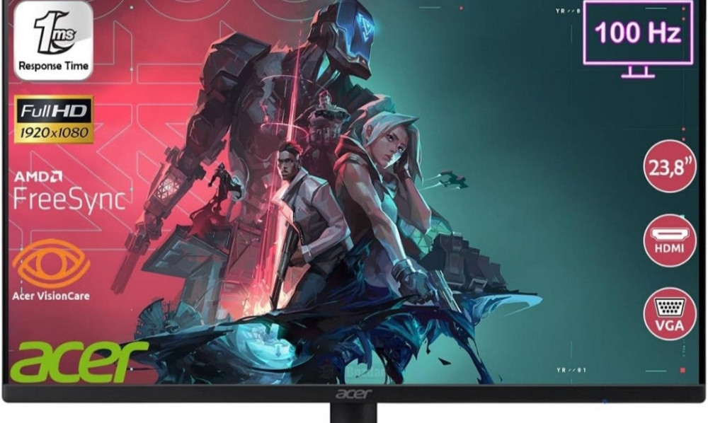 Монітор Ігровий: ASER EK241EBi. Новый! Київ - фото 3