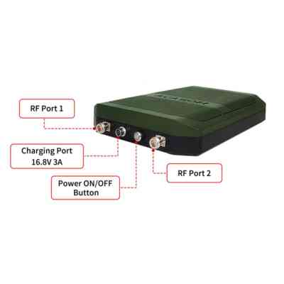 Усилитель сигнала для дрона Acasom ROC-6 Green 2.4G/5.2/5.8G (20Вт 5000mAh/16.8V)+кріплення штативу (ROC-6 Green) Винница