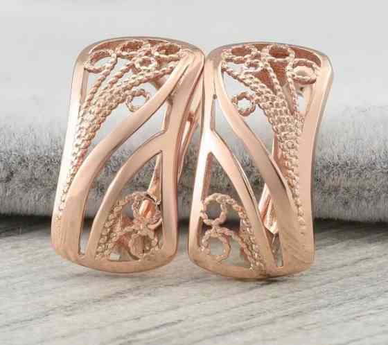 Серьги Xuping 23600, размер 17*9мм, позолота РО Киев