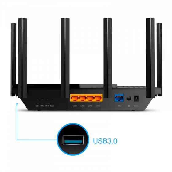 Маршрутизатор TP-LINK Archer AX73 AX5400 4xGE LAN 1xGE WAN USB 3.0 MU-MIMO OFDMA (Archer AX73) Киев