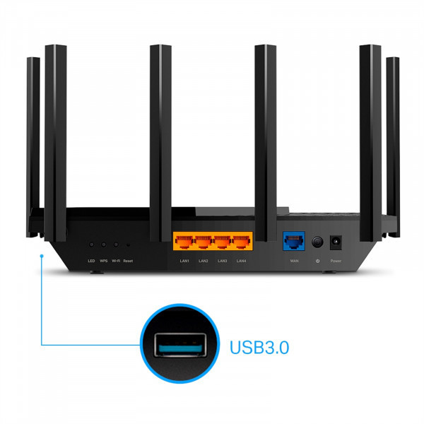Маршрутизатор TP-LINK Archer AX73 AX5400 4xGE LAN 1xGE WAN USB 3.0 MU-MIMO OFDMA (Archer AX73) Київ - фото 2