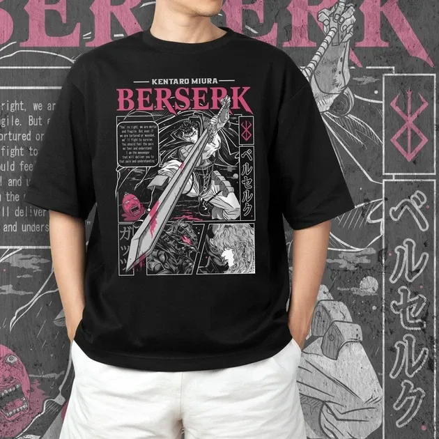 Футболка для подростка мальчика с принтом Берсерк Манга Размер 160 Anime10733 Днепр - изображение 4