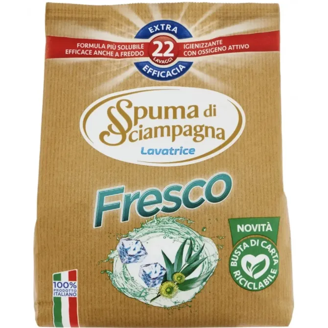 Універсальний пральний порошок Spuma Di Sciampagna Lavatrice Fresco, 990 г, 22 прання Львів - фото 1