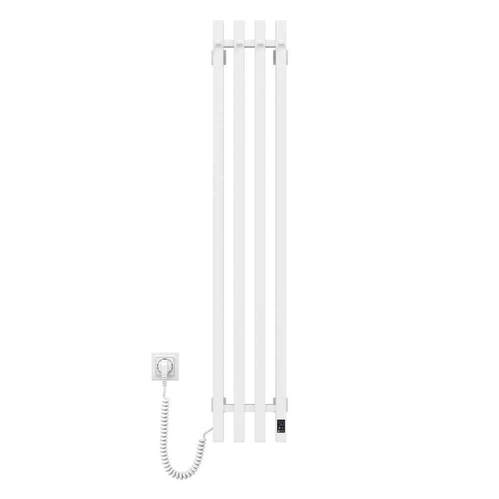 Рушникосушка електрична Navin Levante 210х1200 Sensor ліва, білий оксамит Київ - фото 2