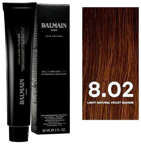 BALMAIN HAIR Устойчивый тонирующий тонер 8.02 Light Natural Violet Blonde 60ml Днепр - изображение 2