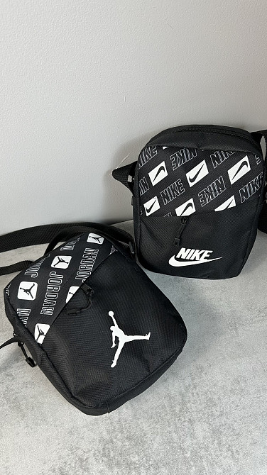 Барстека Nike, Чоловіча сумка через плече, Текстова барсетка на три відділення, Брендаова сумкаMasterSem Київ - фото 4