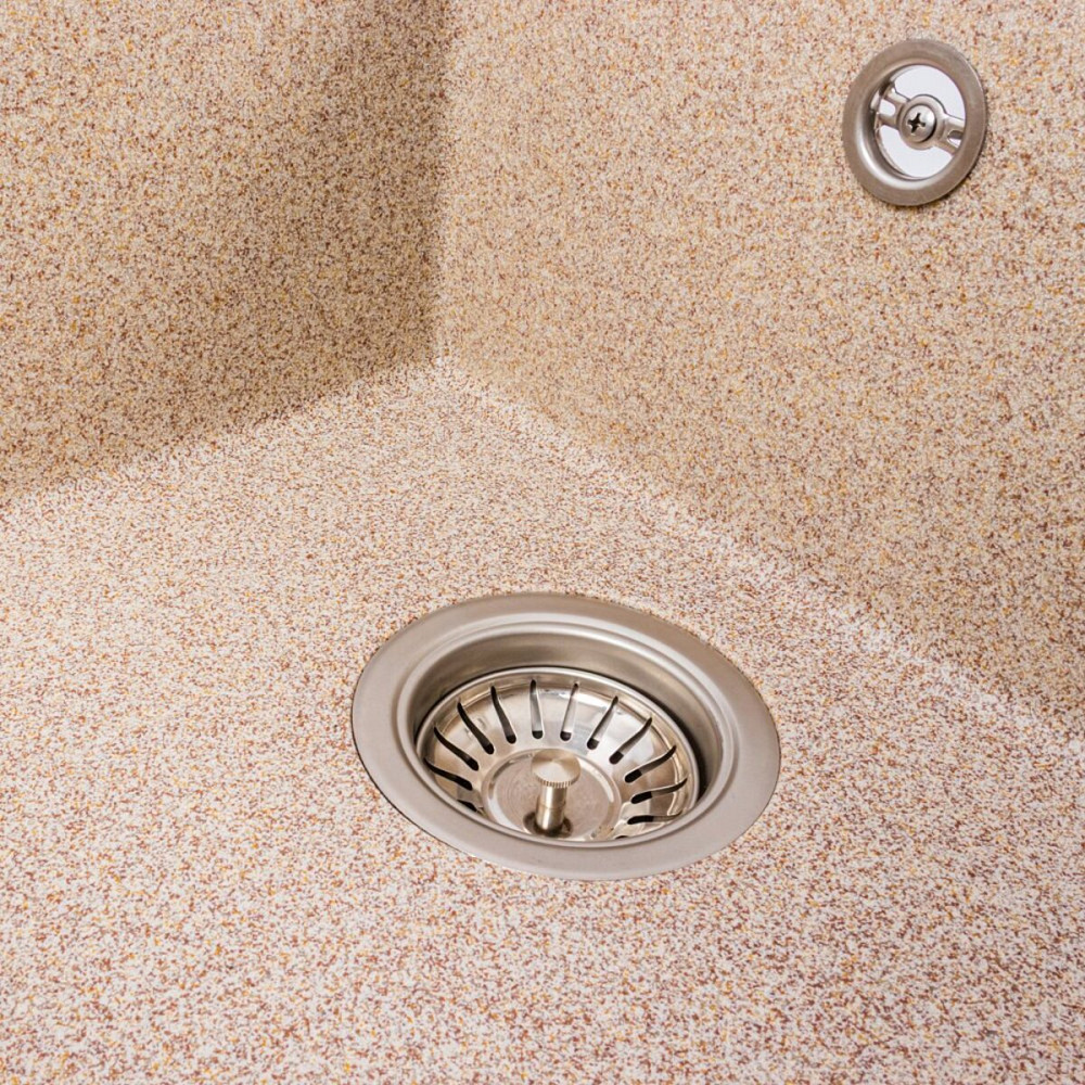 VALESO Гранітна мийка для кухні VALESO SOLID 7843 матова Карамель Коломия - фото 5