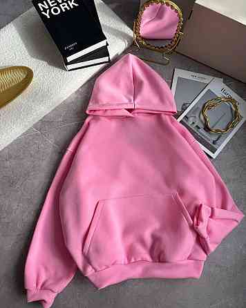 Женская теплая стильная оверсайз худая трехнитка на флисе Одесса