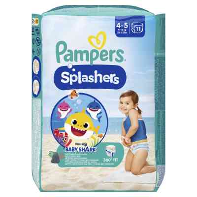 Подгузники Pampers для плавания Splashers Размер 4-5 (9-15 кг) 11 шт (8001090698384) Винница