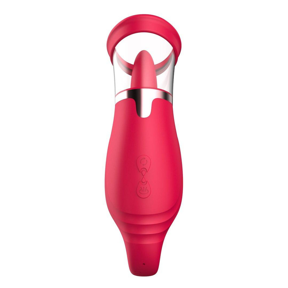 Вакуумний стимулятор з язичком - Licking Tongue Suction Vibrator Erospace Sweet Play A18 Sex Aura Київ - фото 7