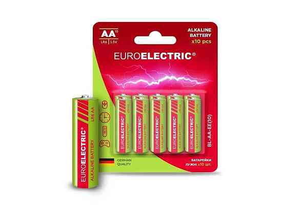 Батарейка щелочная LR6/AA 10шт 1,5V (блистер) ТМ EUROELECTRIC Киев