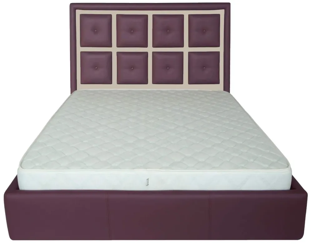Кровать Двуспальная Windsor VIP 160 х 200 см Fly 2216/2207 С дополнительной металлической цельносварной рамой Фиолетово-бежевый Киев - изображение 2