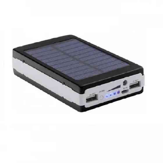 Мобільна зарядка на сонячній панелі + ліхтарик UN-3102 SOLAR 400000mAh (4.8k) Київ