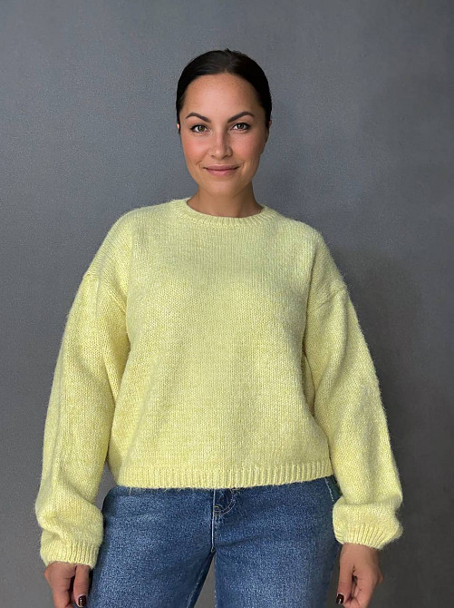 Свитер женский Fancy Matinee 6119 оверсайз меланж, желтый, one size Киев - изображение 16