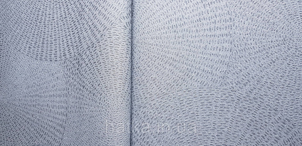 Обои виниловые на флизелиновой основе Rasch Ascona 1.06х10 абстракция круги точки структурные серебристые 3д Киев - изображение 1