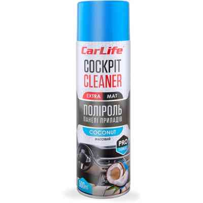 Автополіроль CARLIFE Cockpit Cleaner EXTRA MAT Кокос 500мл (CF527) Вінниця