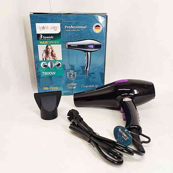 Зручний надійний фен для волосся, Фен з регульованою швидкістю і температурою практичний NB-55 Львів