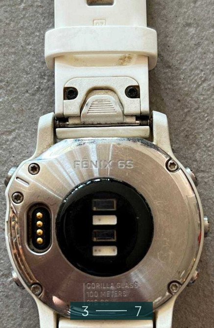 Смарт-Часи Спортивний годинник Garmin Fenix 6S Silver with White Band Київ - фото 7