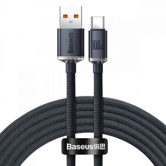 Кабель Baseus Crystal Shine Series Type-C 100W 2м чорний Львів