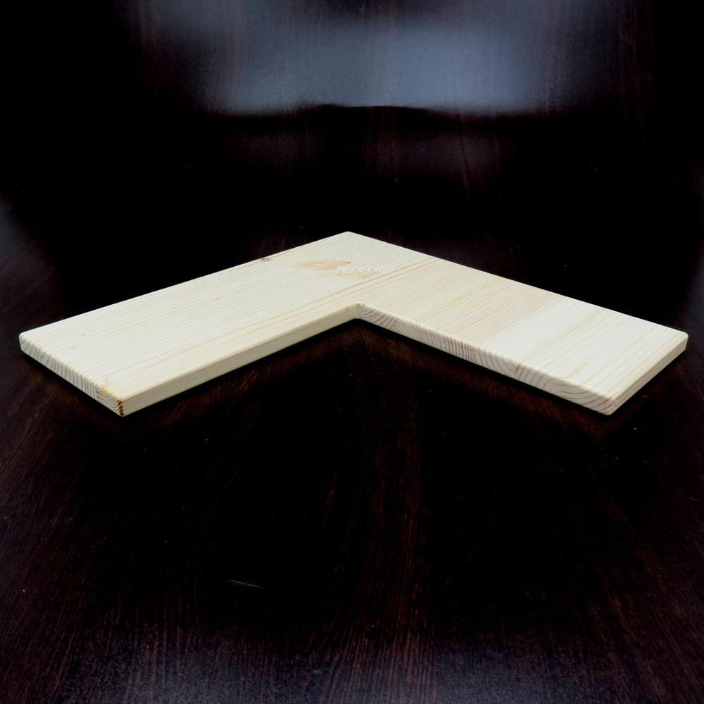 Угловая настенная полка 