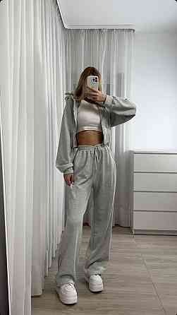 Жіночий прогулянковий костюм двійка: кофта і штани двонитка Одеса