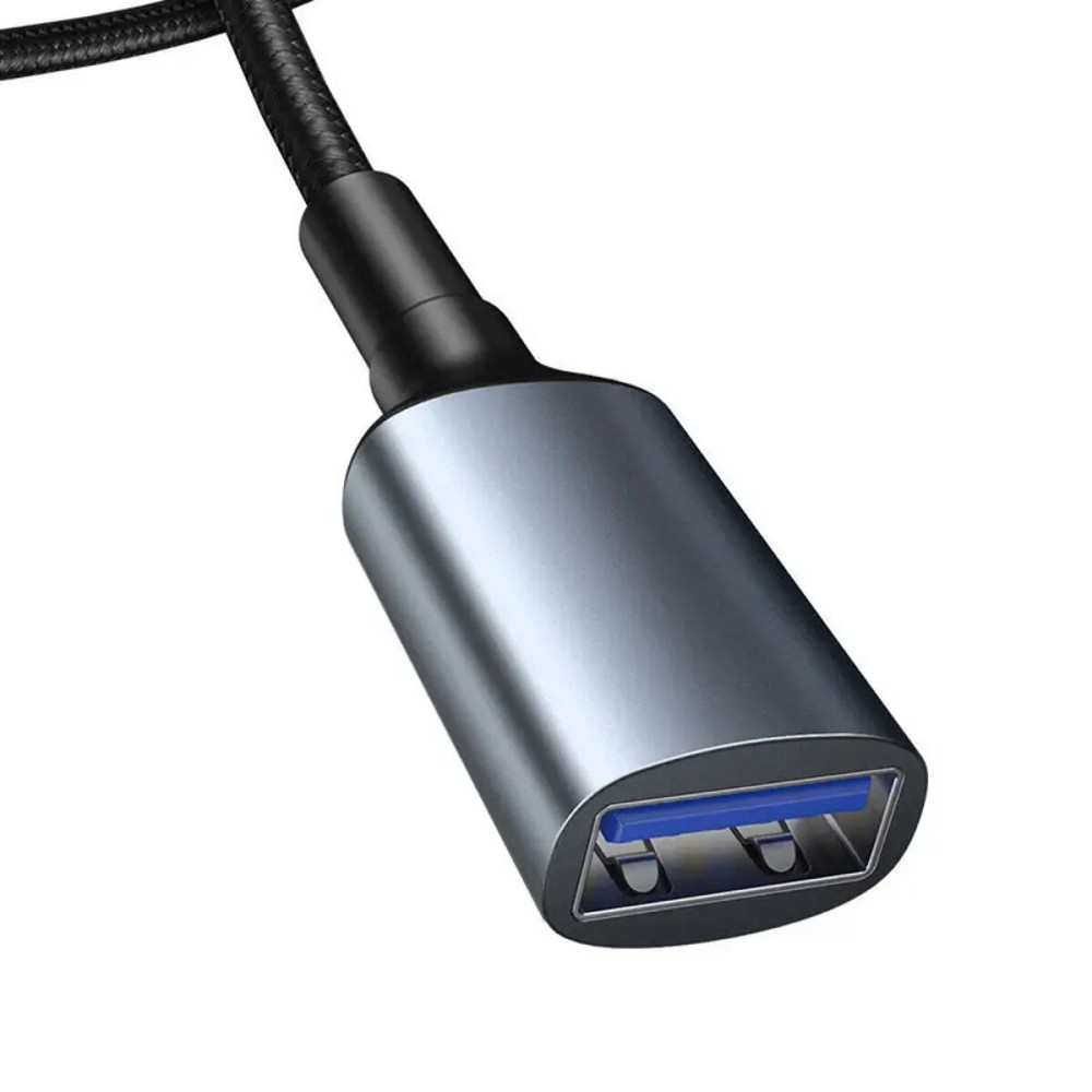 Кабель Baseus cafule Cable USB3.0 Male TO USB3.0 Female 2A 1m Dark gray Киев - изображение 2