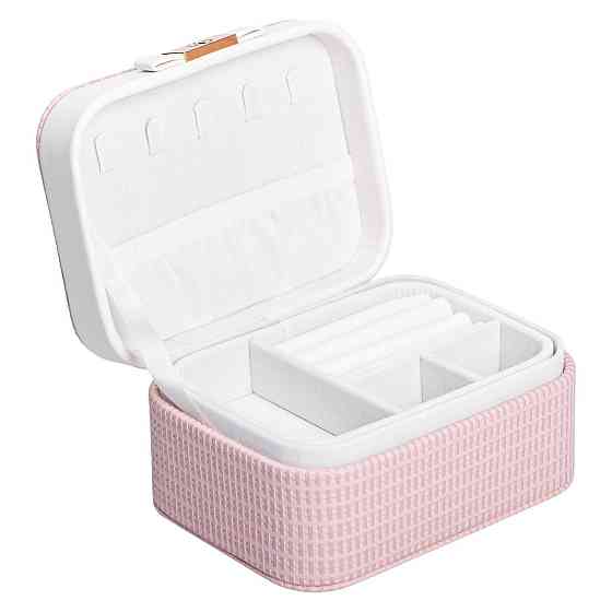 Скринька для прикрас з еко шкіри 15.5×11.5×8.5 ​​органайзер для ювелірних виробів HP-5-37P Київ