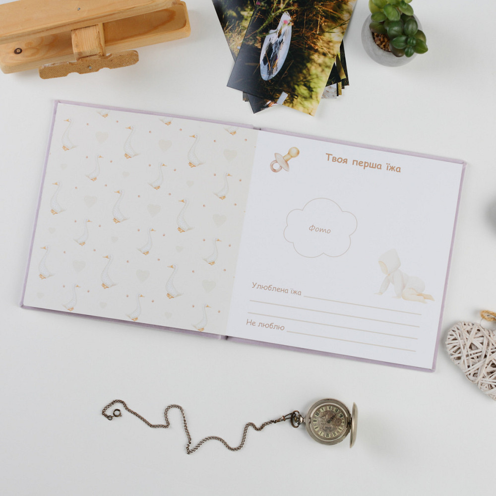 Дитяча метрика у велюровій лавандовій обкладинці Тернопіль - фото 2