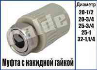 Муфта накидная гайка Kalde МНГ ∅ 20х1/2" Харків