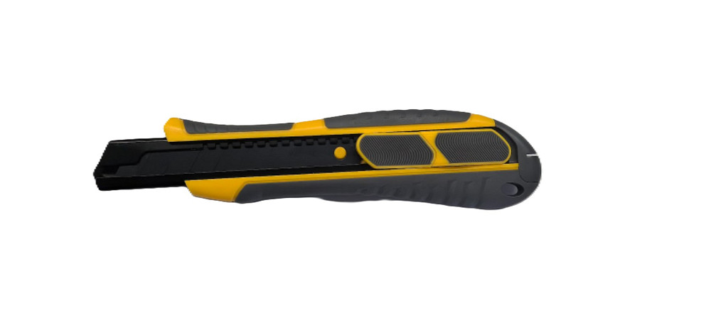 MASTERTOOL Ніж будівельний MASTERTOOL з відламним лезом 18 мм ABS пластик з TPR покриттям метал Київ - фото 1