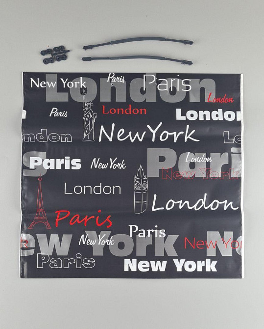 Пакет-сумка 45х43 з пластиковою ручкою  