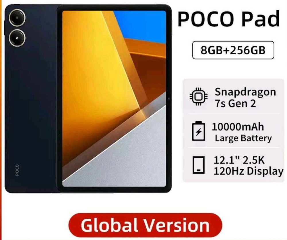 Планшет Xiaomi Poco pad (8/256) Grey+ скло Київ - фото 4