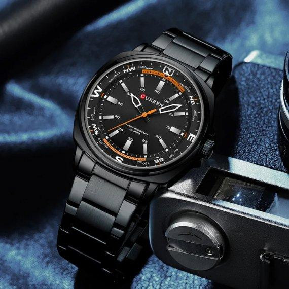 Годинник чоловічий наручний Curren Sailor (Чорний) Вінниця - фото 6