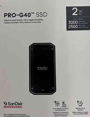 Внешний SSD SanDisk Professional PRO-G40 2Tb Киев