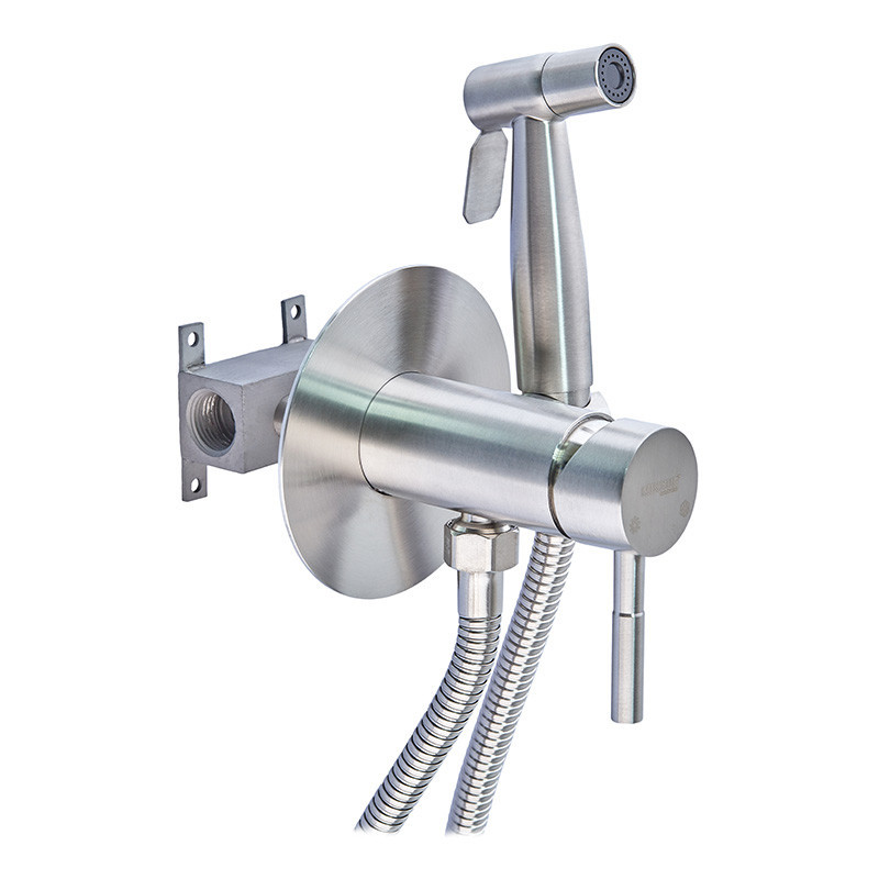 Змішувач для гігієнічного душу Mixxus SUS-333 в стіну нерж. сталь (MI6035) Чернівці - фото 1