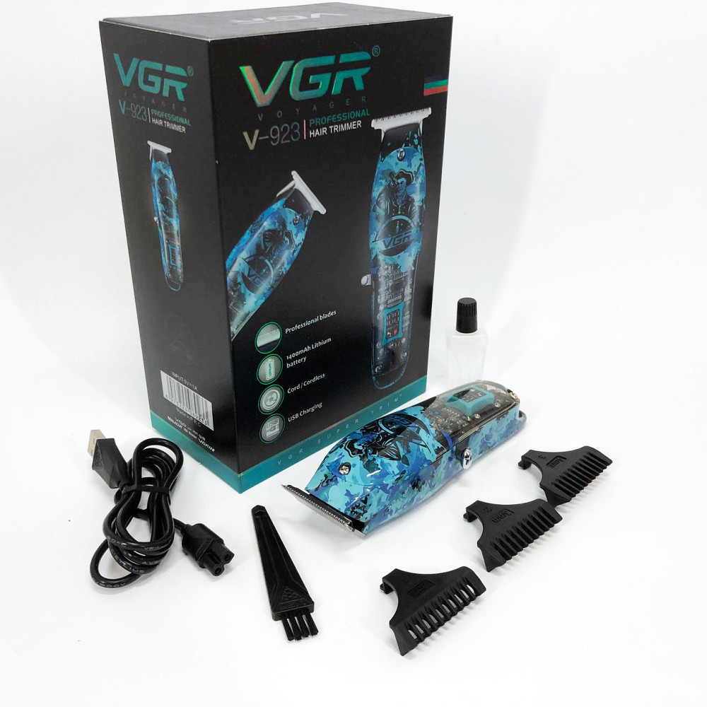 Машинка для стрижки волосся з регульованою довжиною VGR, Машинка для стрижки акумуляторна AR-89 Львів - фото 20